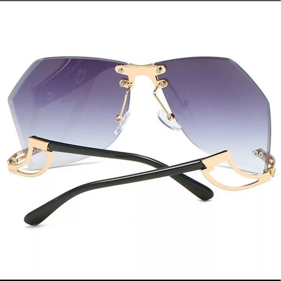 🆕Irregular Rimless Sunglasses - Picture 3 of 4